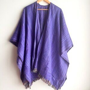 Lavender Purple Alpaca Shawl Wrap